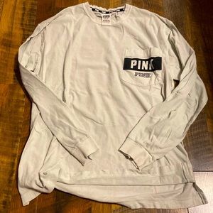 Pink pocket long sleeve